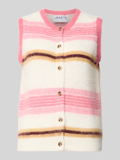 Jake*s Casual Regular Fit Pullunder mit Woll-Anteil Pink 1