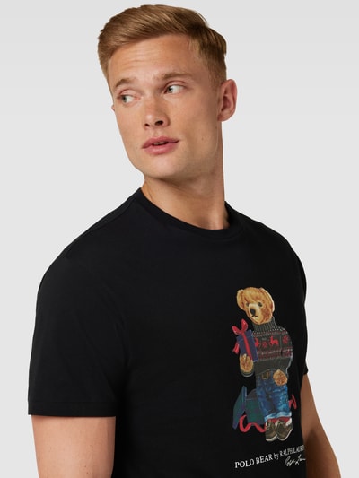 Polo Ralph Lauren T-Shirt mit Label-Print Black 3