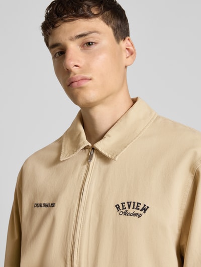 REVIEW Twill seizoensjack met steekzakken Beige - 3