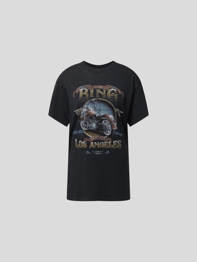 Anine Bing T-Shirt mit Motiv-Print Schwarz 2