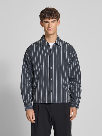 REVIEW Koszula casualowa z listwą guzikową Antracytowy 4