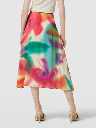 Gant Spódnica midi z lyocellu ze wzorem na całej powierzchni Mocnoróżowy 5