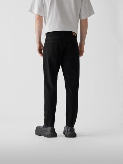 Kenzo Straight Fit Jeans mit Brand-Details Schwarz 5