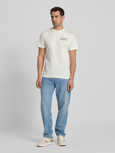 DEUS EX MACHINA T-shirt z nadrukiem z logo Złamany biały 1