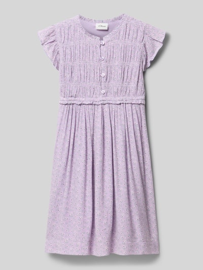 s.Oliver RED LABEL Tailliertes Freizeitkleid aus reiner Viskose Lavender 1
