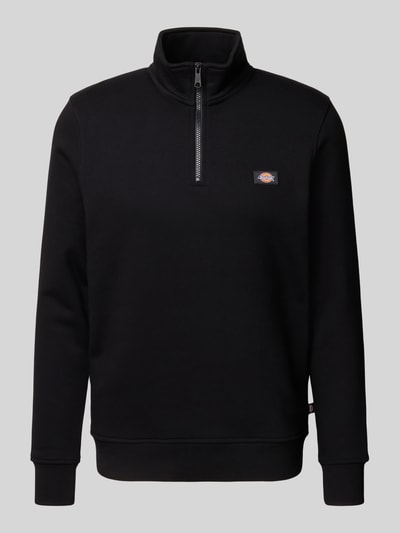Dickies Sweatshirt met schipperskraag, model 'OAKPORT' Zwart - 2