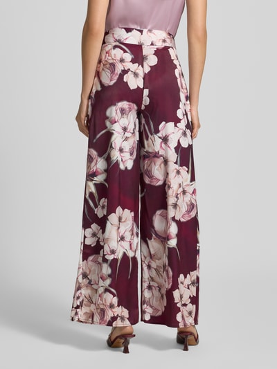 Rinascimento Stoffhose mit Nahtreißverschluss Bordeaux 5