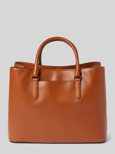 Lauren Ralph Lauren Handtasche mit Label-Applikation Modell 'MARCY' Cognac 4