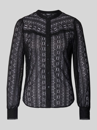 Only Regular Fit Bluse aus transparenter Spitze Modell 'REBA' Black 2