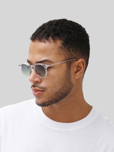 MessyWeekend Okrągłe okulary przeciwsłoneczne model 'NEW DEPP' Biały 1