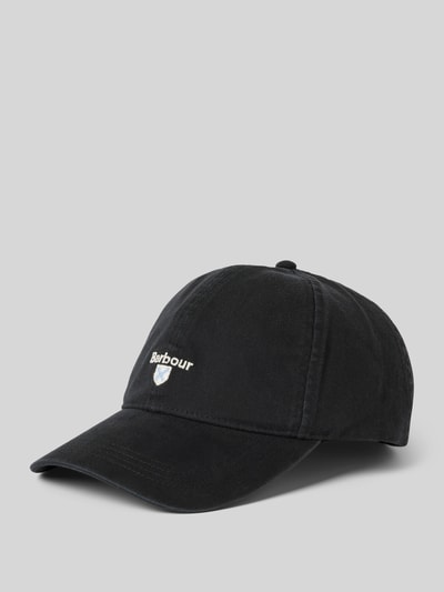 Barbour Basecap aus reiner Baumwolle Modell 'CASCADE' Black 1