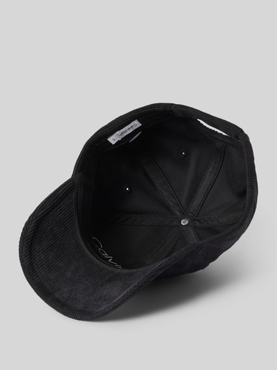 CK Calvin Klein Basecap aus Cord mit Label-Patch Black 2