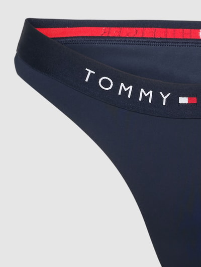 TOMMY HILFIGER Bikinibroekje met elastische band met logo, model 'BRAZILIAN' Marineblauw - 2