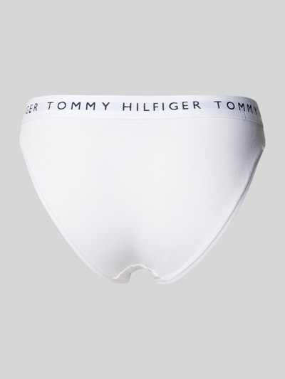 TOMMY HILFIGER Slip aus Baumwoll-Mix mit elastischem Label-Bund Modell 'HERITAGE' Weiss 3