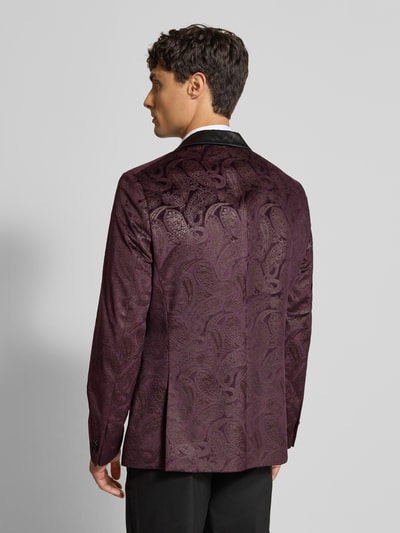 MCNEAL Paisley Sakko aus Samt Bordeaux 5