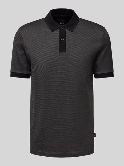 BOSS Regular Fit Poloshirt mit Label-Detail Modell 'Parlay' Black 2