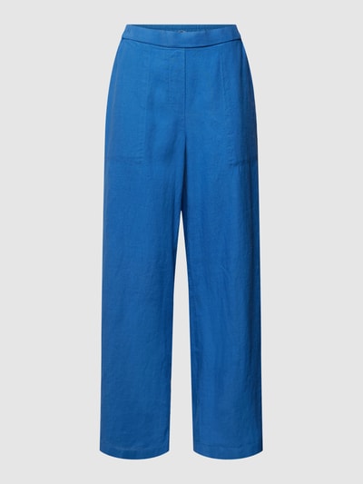 Marc O'Polo Leinenhose mit Ziernähten Jeansblau 2