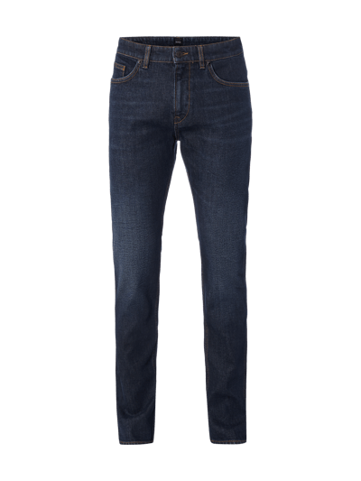 BOSS Jeansy w odcieniu Rinsed Washed o kroju slim fit  Ciemnoniebieski 1