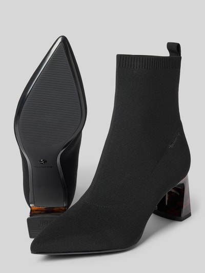 Tamaris Stiefelette in Strick-Optik Black 4