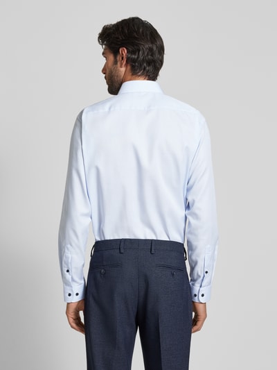 Christian Berg Men Regular Fit Business-Hemd mit Strukturmuster Bleu 5