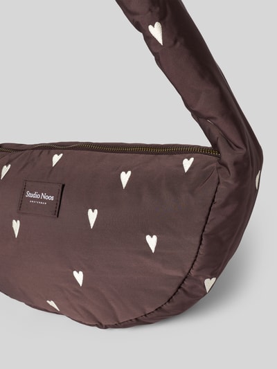 STUDIO NOOS Torba na ramię z detalem z logo Średniobrązowy 3