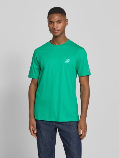 Tommy Hilfiger Regular Fit T-Shirt aus reiner Baumwolle Gruen 4
