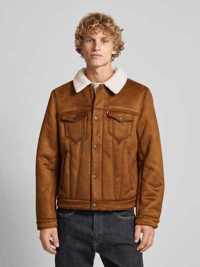 Levi's® Jack met drukknoopsluiting Middenbruin - 4