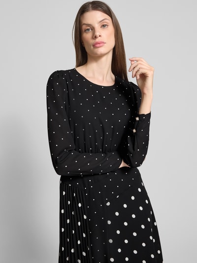 Marc Cain Sukienka midi z okrągłym dekoltem Czarny 3