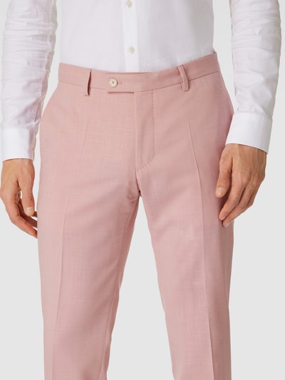 Baldessarini Pantalon met fijn motief Rosé - 3