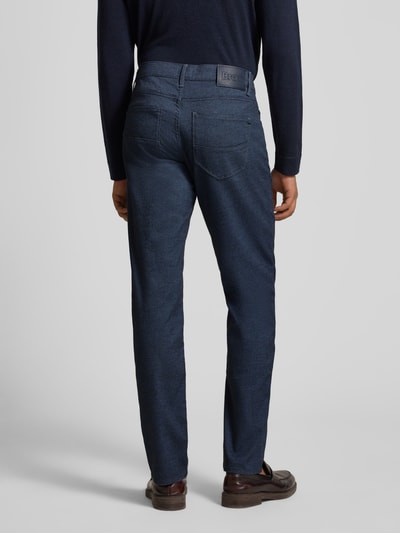 Brax Stoffen broek met viscose in 5-pocketmodel, model 'Cadiz' Blauw - 5
