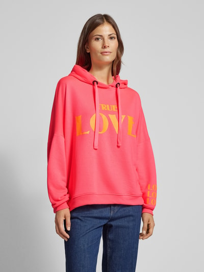 miss goodlife Hoodie met statementprint, model 'True Love' Felroze - 4