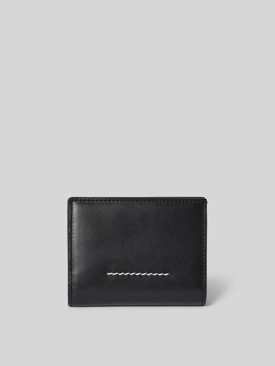 MM6 Maison Margiela Portemonnaie aus echtem Kalbsleder Black 2