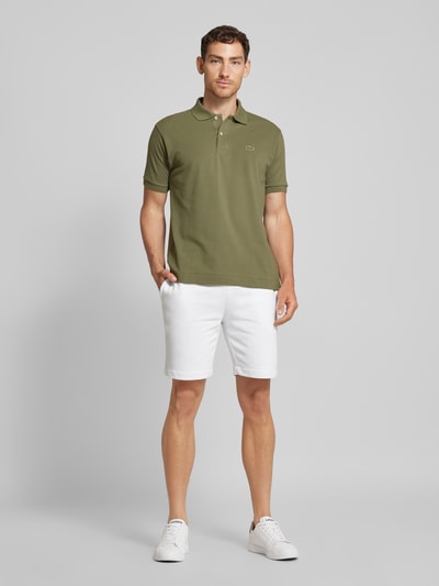 Lacoste Classic fit poloshirt met labeldetail, model 'CORE' Olijfgroen - 1