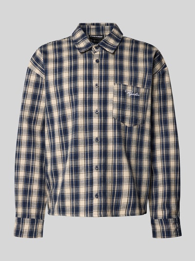 Pegador Oversized vrijetijdsoverhemd met borstzak Marineblauw - 2