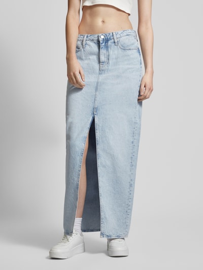 Calvin Klein Jeans Jeansrok in 5-pocketmodel Lichtblauw - 4