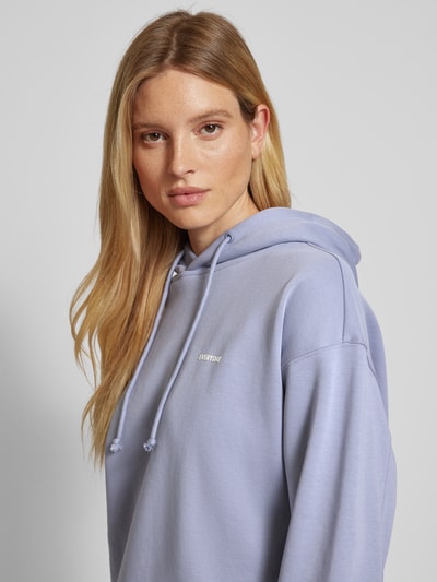 Jake*s Casual Oversized Hoodie mit Label-Print Lavender 3