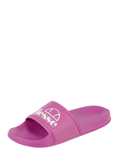 Ellesse Slides aus Gummi mit Logo-Prägung Pink 1