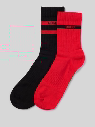 HUGO Skarpety z mieszanki bawełny w zestawie 2 szt. Czerwony 1