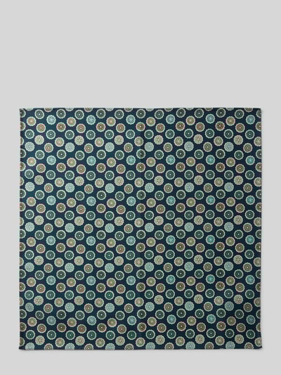 Blick Pochet van zijde in all-over look Groen - 2