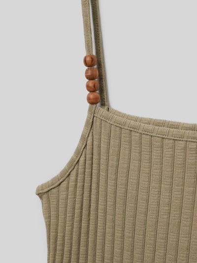 Only Slim Fit Top mit Spaghettiträger Modell 'MILANA' Oliv 2