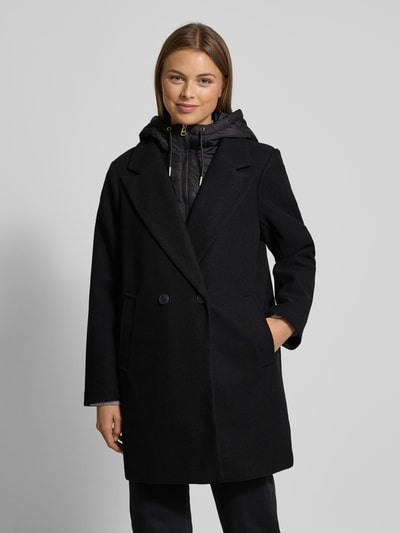 VERO MODA Regular fit lange jas met afneembare binnenkraag, model 'GRACE' Zwart - 4