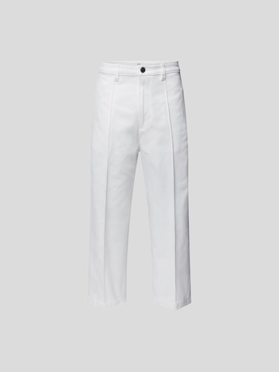 AMI PARIS Wide Leg Jeans mit Bundfalten Offwhite 2