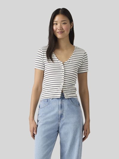 Levi's® T-Shirt mit Knopfleiste Ecru 4