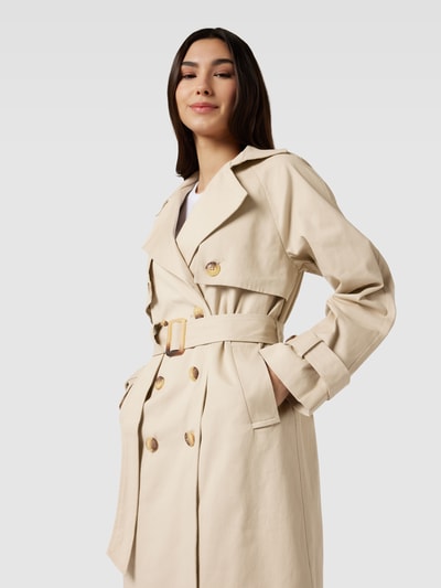 YAS Trenchcoat in effen design, model 'YASTERONIMO' Beige - 3