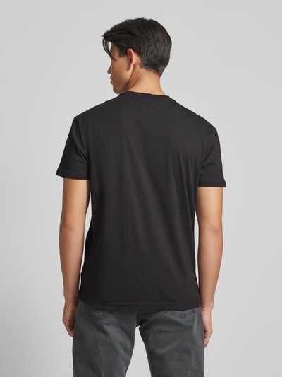 Tommy Jeans T-Shirt mit Label-Stitching Black 5