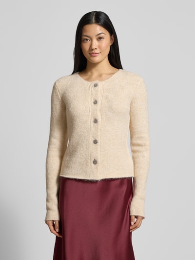 GUIDO MARIA KRETSCHMER WOMAN Slim fit cardigan met wol model 'Ester' Beige - 4