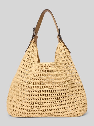 MICHAEL Michael Kors Hobo schoudertas met labelapplicatie model 'NOLITA' Beige - 4