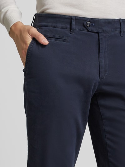 Brax Straight Leg Chino mit Paspeltasche Modell 'EVEREST' Marine 3