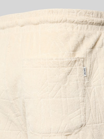 Shiwi Regular Fit Badehose mit Strukturmuster Modell 'Tony' Offwhite 2