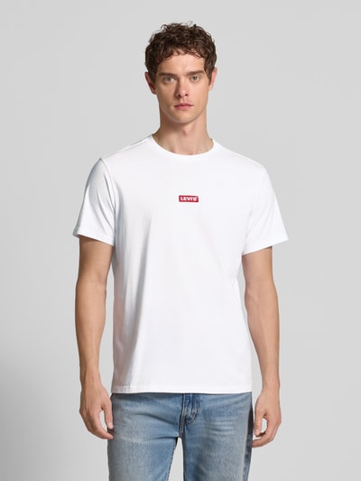 Levi's® Relaxed Fit T-Shirt mit Label-Stitching und Rundhalsausschnitt Weiss 4